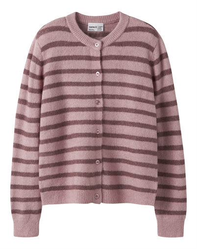 Name it - NKFNerina Strik Cardigan - Lilas/Wild Ginger